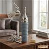 Vaso in Gres Hervit Creation Collezione Atlas Grigio/Blu - Ø13x60 cm