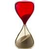 Clessidra Pagliesco/Rosso Venini - Icona di Design in Vetro Soffiato