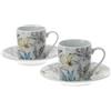 BOX 2 TAZZINE CAFFE' PORCELLANA 9X5CM
