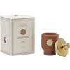 Candela Luxury Rosso Oud H12 cm Profumata con Vetro - EDG Enzo De Gasperi