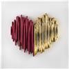 Quadretto Cuore Stilizzato Base Bianca 15x15 cm - Bongelli Preziosi