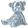 ORSETTO PORCELLANA BLU PERLATO 12CM LOVE