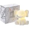 Elefantino Porcellana Bianca Biscuit Hervit - Statuina Decorativa 8 cm