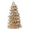 CANDLE WAX TREE METALLIC CHAMPAGNE