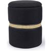 POUF CONTENITORE KARINA NERO GRANDE