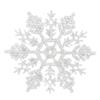 Set 12 Fiocchi di Neve Bianchi Glitterati H10 cm - Kaemingk