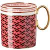 Bicchiere con Manico La Greca Signature Red Versace - Mug in Porcellana Rosenthal