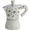 Caffettiera Alhambra 1 Tazza in Alluminio - Design Elegante Tortora | Brandani