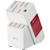 Ceppo Portacoltelli Lagostina Bianco 10 Slot con Acciaino