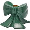 Portacandela Fiocco Verde EDG - Dettaglio Elegante per le Feste