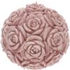 CANDELA SFERA ROSE MALVA LACC.DIA.20CM