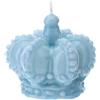 CANDELA CORONA BLU LACC.DIA.6,5X6,5CM