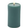 Candela LED Lounge Cilindro MiniLED Verde EDG - H13 cm