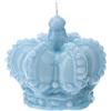 CANDELA CORONA BLU LACC.DIA.9X8CM