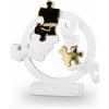 Visi Puzzle Cerchio Bianco Oro D.13 cm - Bongelli Preziosi