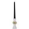 Portacandela Modular Bianco e Oro H.15 - Bongelli Preziosi