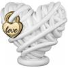 Cuore Gomitolo Bianco 12x11 cm - Bongelli Preziosi