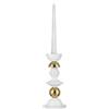 Portacandele Liberty H27 Bianco Oro Bongelli Preziosi