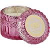 CANDELA CRYSTAL C/VASO H8.5 D9 DARK PINK