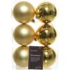 Kaemingk box 6 sfere di Natale oro con finitura matt o lucida Ø8cm
