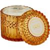 Candela Crystal Ocra EDG - Candela Profumata in Cristallo con Coperchio