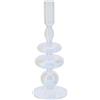 Portacandela in Vetro Soffiato Trasparente Blow - Hervit Creations (Ø 9 x H 23 cm)