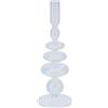 Portacandela in Vetro Soffiato Trasparente Blow - Hervit Creations (Ø 9 x H 26 cm)