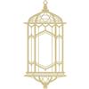 DECORO LANTERNA MET.TRAF.APP.ORO 15X30CM