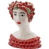 Vaso Faccia con Frutta EDG in Ceramica H34 cm Design Artistico