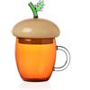 Mug Tisaniera con Coperchio Ghianda Acorns in Vetro Borosilicato - Ichendorf Milano