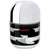 Contenitore in Vetro Fashion Lola con Coperchio Argento Metallizzato - Hervit Creations (Ø 9 x H 13 cm)