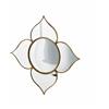 Specchio Fiore Convesso Oro D38 EDG - Eleganza Decorativa da Parete