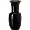 Vaso Opalino Nero Venini in Vetro di Murano - Design Iconico
