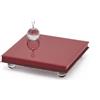 Alzata Quadrata a Specchio con Piedi Rosso H5x20x20 cm - EDG Enzo De Gasperi