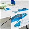 Runner Tavola 50x150 cm Lino Aequor The NapKing - Stile Marino Made in Italy