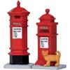 Lemax Victorian Mailboxes 14362 - Set 2 Casette Postali in Resina Caddington Village
