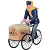 Lemax Mail Delivery Cycle 22054 - Statuina in Resina Collezione Caddington Village