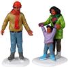 Lemax Family Ice Follies 22125 - Set di 2 Statuine in Resina Collezione Vail Village