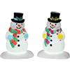 HOLLY HAT SNOWMAN, SET OF 2, B/O (4.5V)