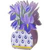 Mini Profumatore Iris Viola Vesta Home 50 ml - Diffusore Decorativo in Cristallo Acrilico Bianco