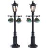 OLD ENGLISH LAMP POST, SET OF 2, B/O (4.5V)