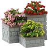 FLOWER BED BOXES, SET OF 3