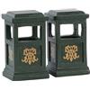 Set di bidoni della spazzatura verdi - Accessori Collezione General - Lemax