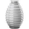 Vaso Anelli Opale/Grigio h 30 cm Onlylux in Vetro Soffiato