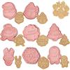 Honicemar Set di Formine per Biscotti Natalizi 3D Tagliabiscotti Plastica Stampi 8 Pezzi Formine Biscotti Natale per Decorare Biscotto Dolci Torta
