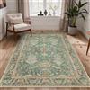 BEIMO Tappeto 120x170 cm per Soggiorno e Camera da Letto, Stile Boho Chic Antiscivolo, Lavabile in Lavatrice - Verde Vintage