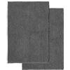 Decomira Tappeto Bagno Antiscivolo in Ciniglia | Tappetino bagno super assorbente, lavabile in lavatrice | Per il bagno, la doccia, la vasca da bagno o come tappetino WC | Antracite - 50x80 cm (2 Pz)