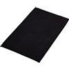 Decomira Tappeto Bagno Antiscivolo in Ciniglia | Tappetino bagno super assorbente, lavabile in lavatrice | Per il bagno, la doccia, la vasca da bagno o come tappetino WC | Nero - 40x60 cm