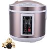 Kensbro Macchina per la fermentazione dell'aglio nero, scatola per fermentazione aglio da 5L, fermentatore per aglio nero con supporto per aglio a 2 strati in acciaio inossidabile, fermentazione rapida di 168
