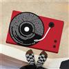KRIPINC Tappeto Disco Vinile Vintage, Tappeto Bagno Diatomite Assorbente Antiscivolo, Tappeti Musica per Stanza della Musica, Salotto, Cameretta, Scendiletto, Bagno (Stile D, 60x90cm)